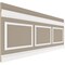Ekena Millwork 94 1/2"L (Adjustable 36"H to 40"H) Ashford Square Panel Traditional Wainscot Paneling Kit WPKUSQ091P036 - alternate 5